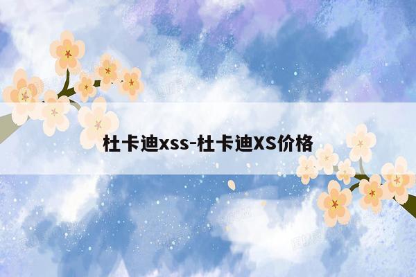 杜卡迪xss-杜卡迪XS价格