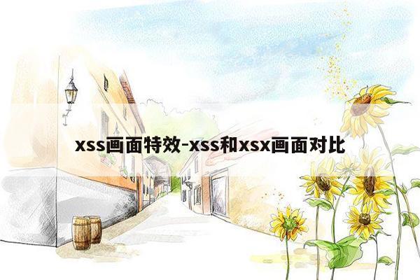 xss画面特效-xss和xsx画面对比