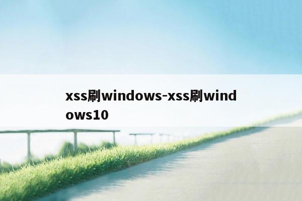 xss刷windows-xss刷windows10