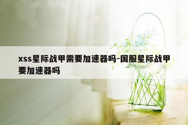 xss星际战甲需要加速器吗-国服星际战甲要加速器吗