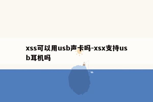xss可以用usb声卡吗-xsx支持usb耳机吗