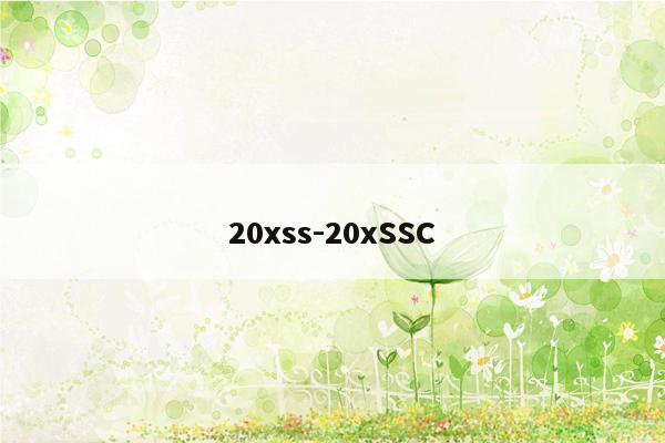 20xss-20xSSC