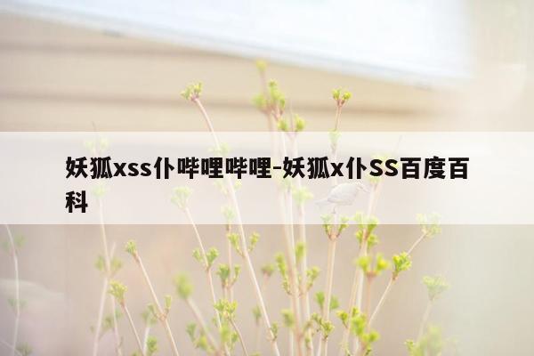 妖狐xss仆哔哩哔哩-妖狐x仆SS百度百科