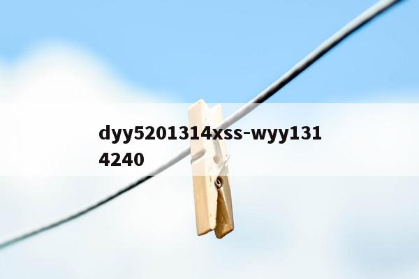 dyy5201314xss-wyy1314240