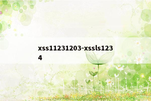 xss11231203-xssls1234