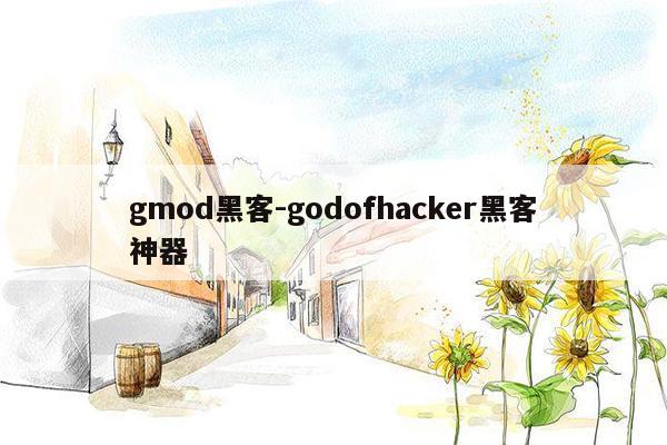 gmod黑客-godofhacker黑客神器