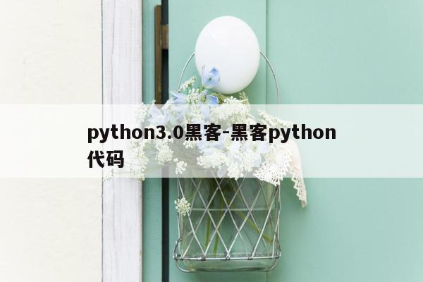 python3.0黑客-黑客python代码